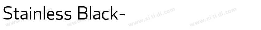 Stainless Black字体转换